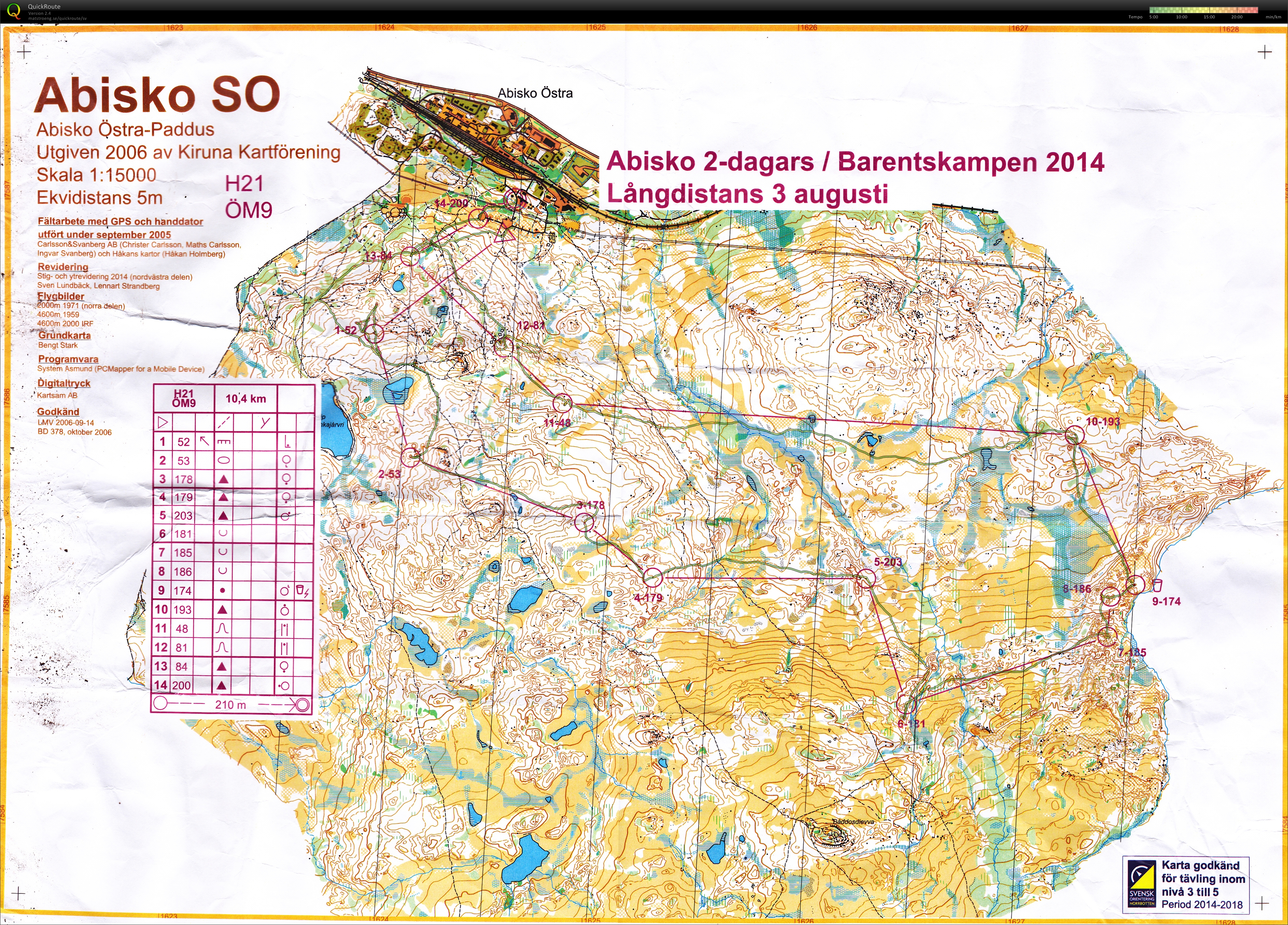 Abisko 2-dagars E2/lång (H21) (03.08.2014)