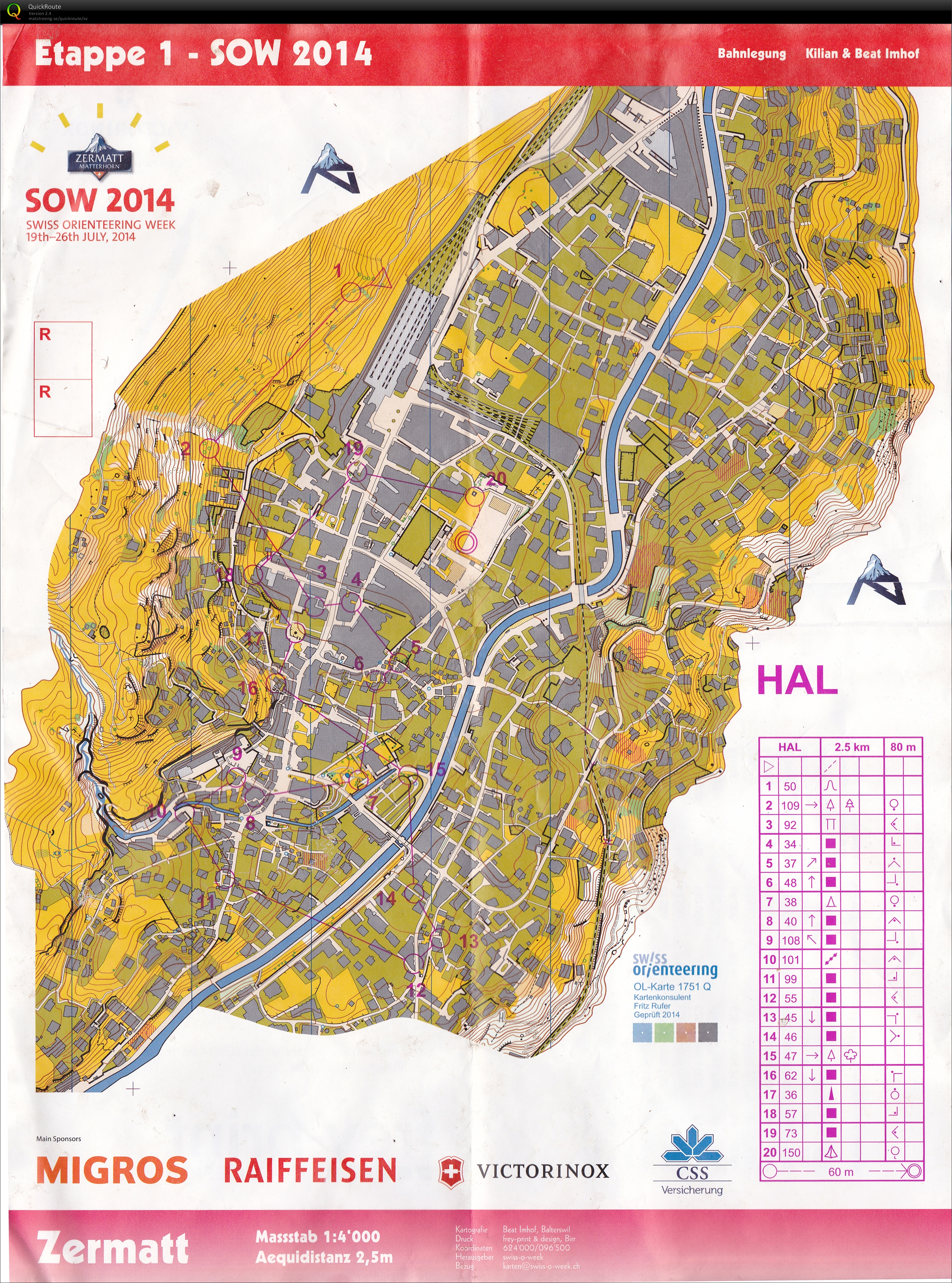 SOW 2014 E1/sprint Zermatt (HAL) (2014-07-20)